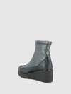 Botins de Cunha em Azul
